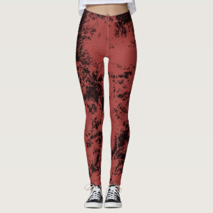 Terracotta-Marmorstruktur Leggings