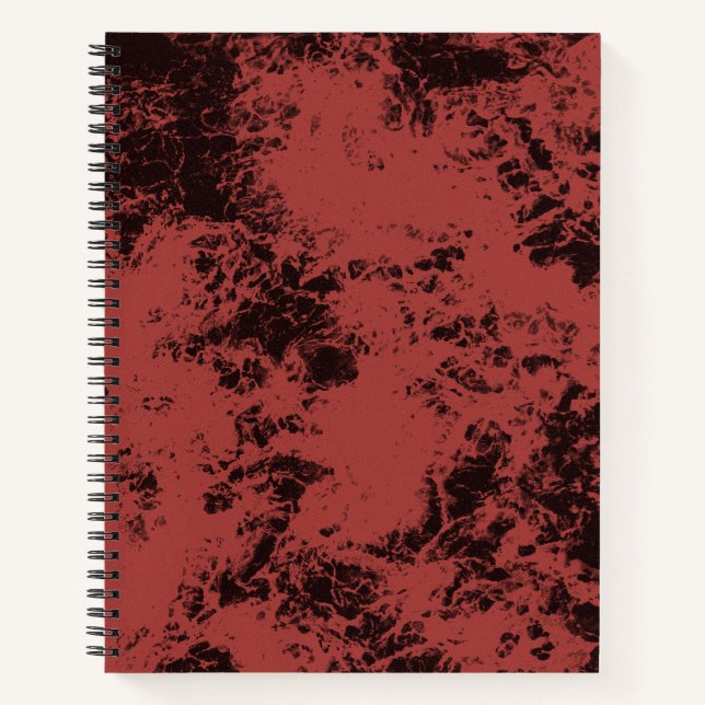 Terracotta-Marmorstruktur Notizbuch (Vorderseite)