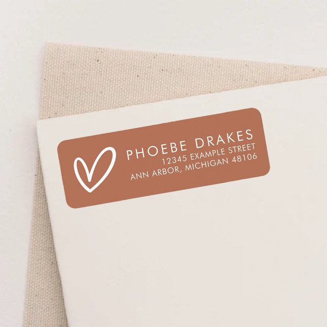 Terracotta Minimalistisches Brautparty Rücksendead (Von Creator hochgeladen)