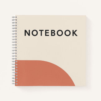 Terracotta Minimalistisches Notebook Notizbuch