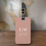 Terracotta Modern Monogram Minimalistisch Gepäckanhänger<br><div class="desc">Erleben Sie Ihre Reise mit unserem Classic Elegant Modern Minimalistischen Monogram Gepäcktag. Dieses liebevoll gestaltete Accessoire verbindet zeitlose Eleganz mit zeitgemäßem Minimalismus und sorgt dafür, dass sich Ihr Gepäck durch Eleganz hervorhebt. Dieses Gepäckanhänger ist mit Präzision und Liebe zum Detail gestaltet und ist mehr als nur ein praktisches Objekt; es...</div>
