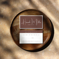 Terracotta | Moderne elegante Minimalistische Erne