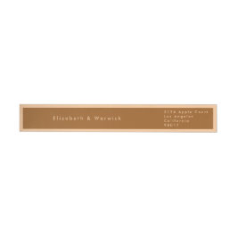 Terracotta Moderne Minimalistische einfache Hochze