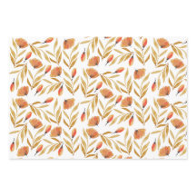 Terracotta Mustard Yellow Floral