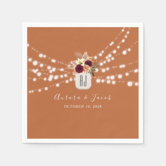 Terracotta Napkins Serviette (Vorderseite)