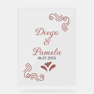 Terracotta noir rustique espagnol mariage couple f