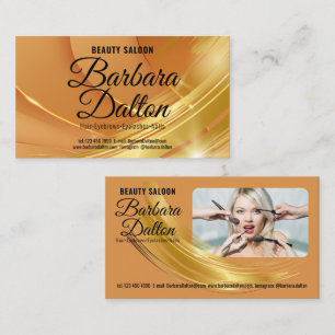 Terracotta Ocher Beige Gold. Geschäftszubehör Visitenkarte