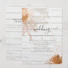 Terracotta Pampas Tropische Hochzeit