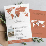 Terracotta Passport Hochzeit in Urlaubsort Einladung<br><div class="desc">Unsere gefaltete Hochzeitseinladung ist die perfekte Wahl für Paare, die ein Reisethema oder eine Hochzeit in Urlaubsort planen. Die Einladung ist so konzipiert, dass sie wie ein Pass aussieht, mit einem Cover in einer reichen Terrakotta Farbe, die die Wärme und Schönheit verbrannter Orange erinnert. Das boho-inspirierte Design ist perfekt für...</div>