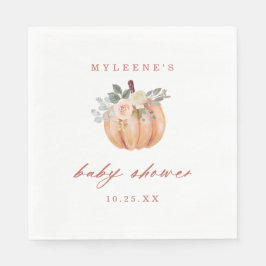 Terracotta Pumpkin Baby Dusche Serviette