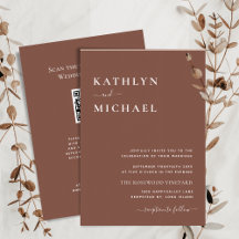 Terracotta QR Code in einer modernen schicken Hoch