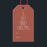 Terracotta Red Boho Polka Dot Christmas Geschenkanhänger<br><div class="desc">Diese terracotta roten boho polka dot Christmas zu von Geschenkmarken sind perfekt für Ihren modernen böhmischen Landgut inspiriert Urlaub Gruß. Der klassische rustikale, aber feine handgezeichnet Schriftart verleiht ihm einen erdigen Vintagen Look und behalte ihn niedlich und einfach. Die Polka-Punkte kommen in Erdtönen wie Rot, Salbei, Rosa, Rosa, Terrakotta, Rost...</div>