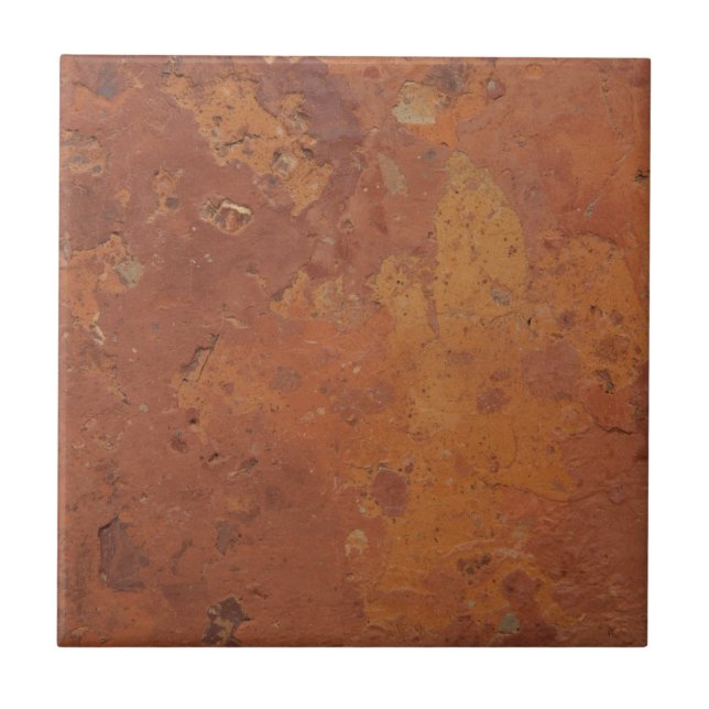Terracotta red simple rustic  fliese (Vorderseite)