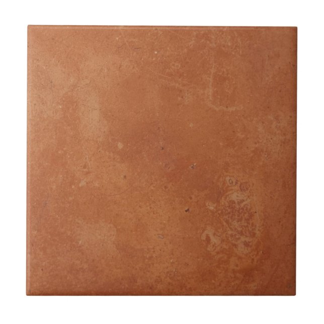 Terracotta red simple rustic  fliese (Vorderseite)