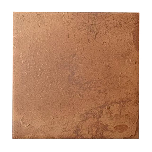 Terracotta red simple rustic  fliese (Vorderseite)