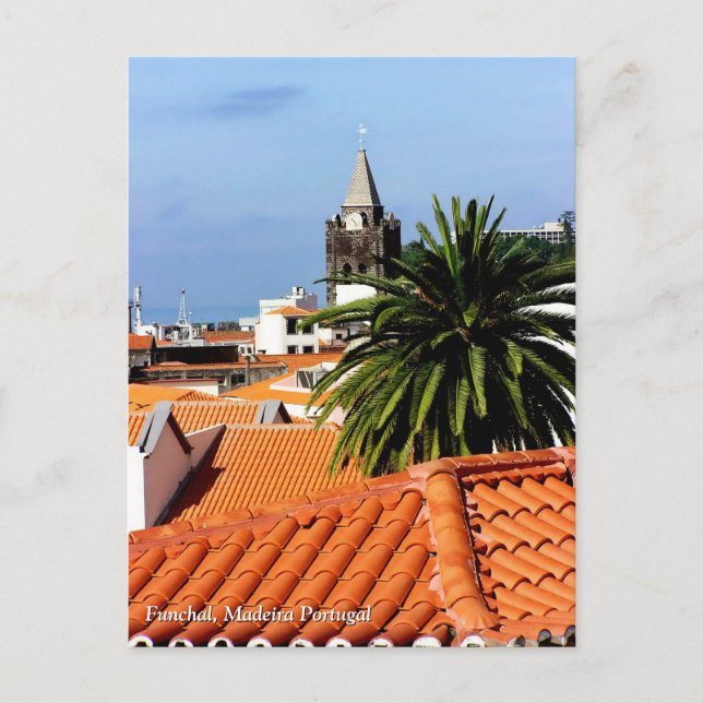 Terracotta Rooftops : Funchal, Madeira (Portugal) Postkarte (Vorderseite)