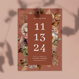 Terracotta Rose Clay Fall | Rosenholz Save The Date