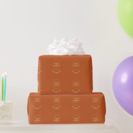Terracotta-Rose Geschenkpapier