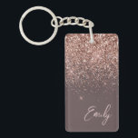 Terracotta Rose Gold Blush Pink Glitzer Monogram Schlüsselanhänger<br><div class="desc">Terracotta und Rose Gold - Blush Pink Sparkle Glitzer Script Monogram Name Schlüsselanhänger. Das macht den perfekten 16 Geburtstag,  Hochzeit,  Brautparty,  Jubiläum,  Babydusche oder Junggeselinnen-Abschied Geschenk für jemanden,  der Lieben glamourösen Luxus und schicke Stile.</div>