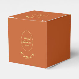 Terracotta-Rose Hochzeit Geschenkschachtel