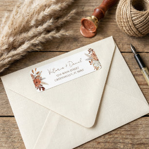 Terracotta Rust floral Boho Herbstduftnote
