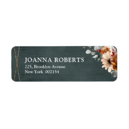 Terracotta Sage Burgund Bloral Geometric Wedding 