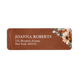 Terracotta Sage Burgund Bloral Geometric Wedding
