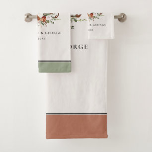 Terracotta Salbei Badhandtuch Set