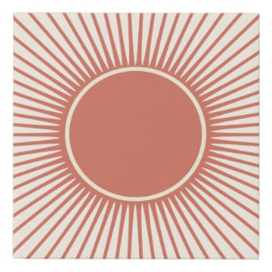Terracotta-Sonnenbrand Künstlicher Leinwanddruck