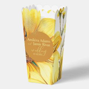 Terracotta Sunflowers Wildblumen Hochzeit Geschenkschachtel