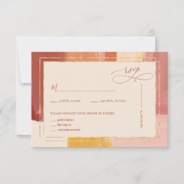 Terracotta Sunrise | HochzeitsrSVP RSVP Karte