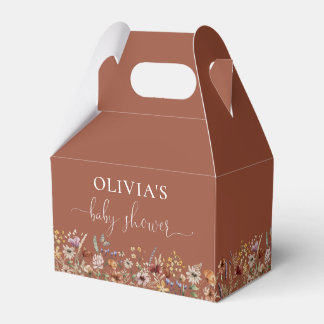 Terracotta Tiny Wildblume Baby Showbox Geschenkschachtel