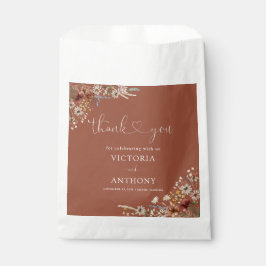 Terracotta Tiny Wildblume Brautparty Fevor Bag Geschenktütchen