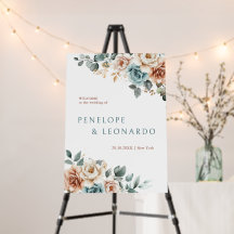 Terracotta Turquoise Aquarelle neutre Mariage Bien