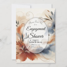 Terracotta Twilight and Navy Blooms Verlobung