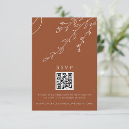 Terracotta UAWG Online QR Code Wedding Website Einladung