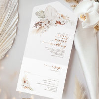 Terracotta und White Blume Exotic Boho Wedding