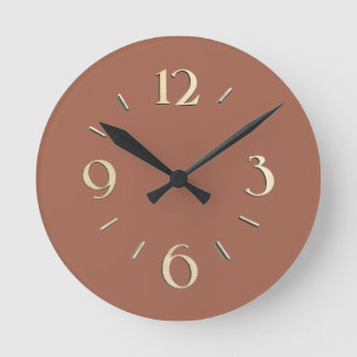 Terracotta Wall Clock Runde Wanduhr