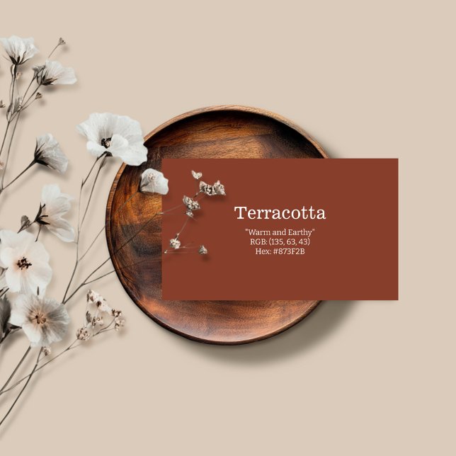 Terracotta | "Warm and Earthy" Visitenkarte (Von Creator hochgeladen)