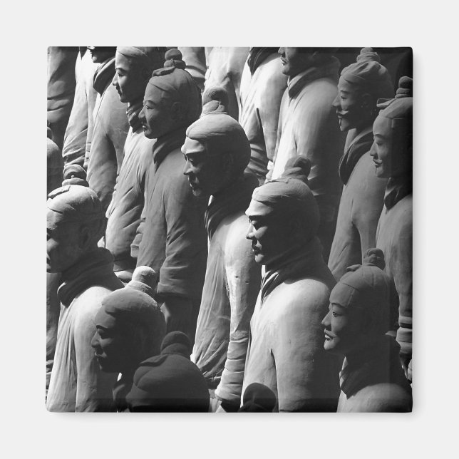 Terracotta Warriors Xian China Fotografie Foto Magnet (Vorne)