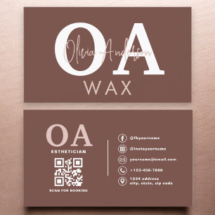Terracotta Wax Specialist QR Code Visitenkarte