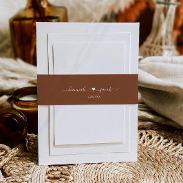 Terracotta Wedding Einladungsbanderole