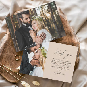 Terracotta Wedding Modern Minimalistisch Danke