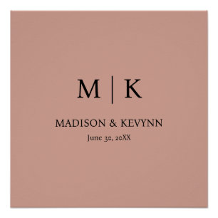 Terracotta Wedding Poster