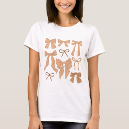 Terracotta Whimsical Bows T-Shirt