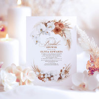 Terracotta White Blume Boho Chic Brautparty
