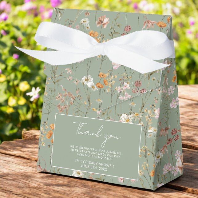 Terracotta Wildblume Boho Baby im Blumengarten Geschenkschachtel (Von Creator hochgeladen)