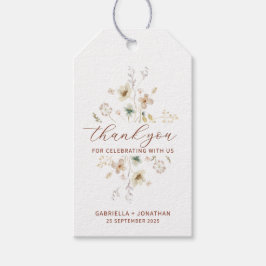 Terracotta Wildblume Gastgeschenk Hochzeit Vielen  Geschenkanhänger
