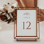 Terracotta-Wildblume Hochzeit Tischnummer<br><div class="desc">Erhöhen Sie Ihre Empfang-Dekoration mit unseren Terracotta Wildblume Wedding Tischnummern. Diese Zahlen sind mit Wildblumen und botanischen Details geschmückt und sorgen für eine Touch an Eleganz. Führen Sie Ihre Gäste mühelos durch Ihre elegante Feier.</div>