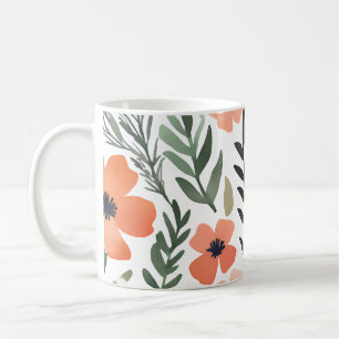 Terracotta Wildblume Rustic Boho Trinkbehälter Kaffeetasse